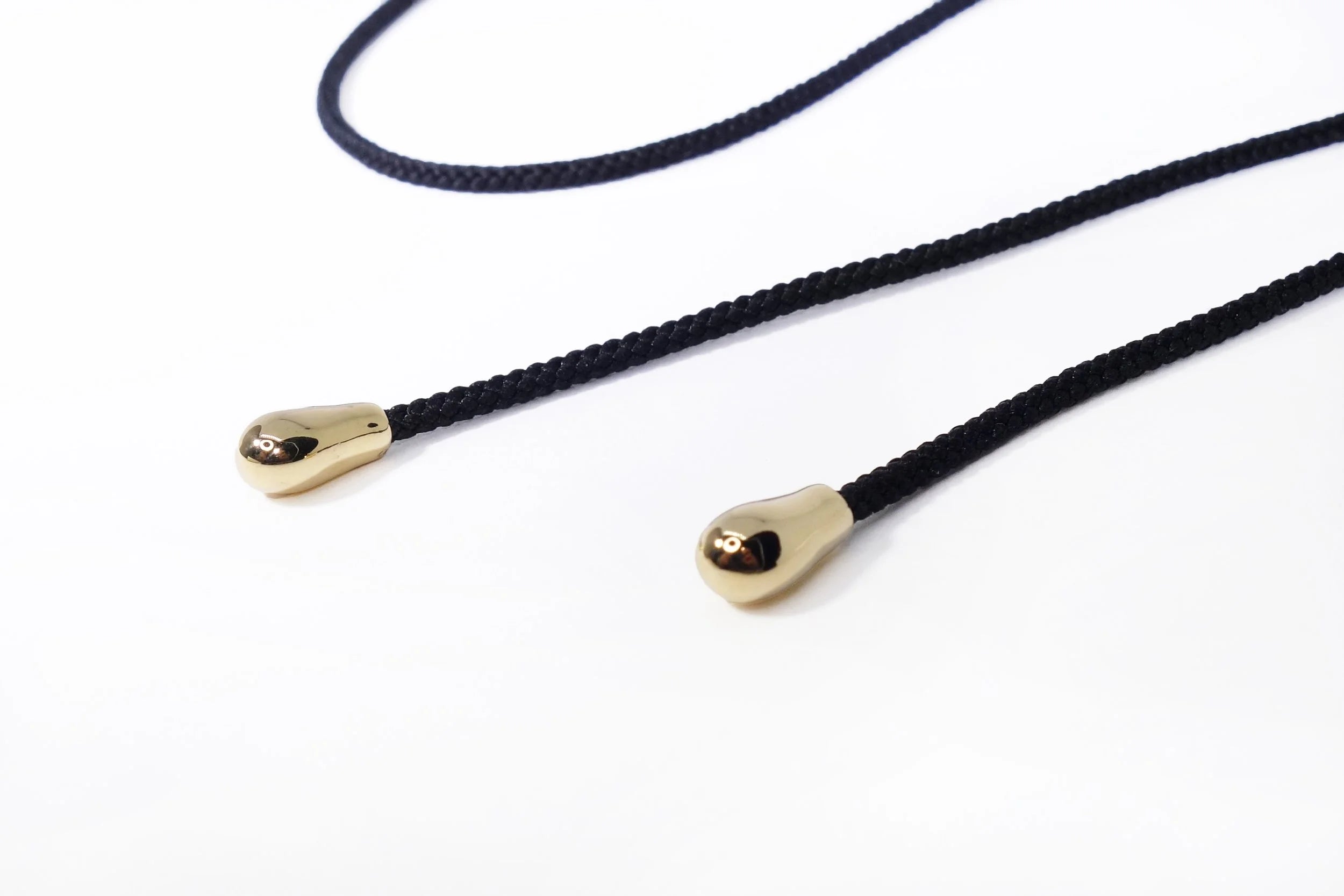 Talisman Fine Jewelry Drip Silk Cord Choker in Silk & 14k Recycled Gold