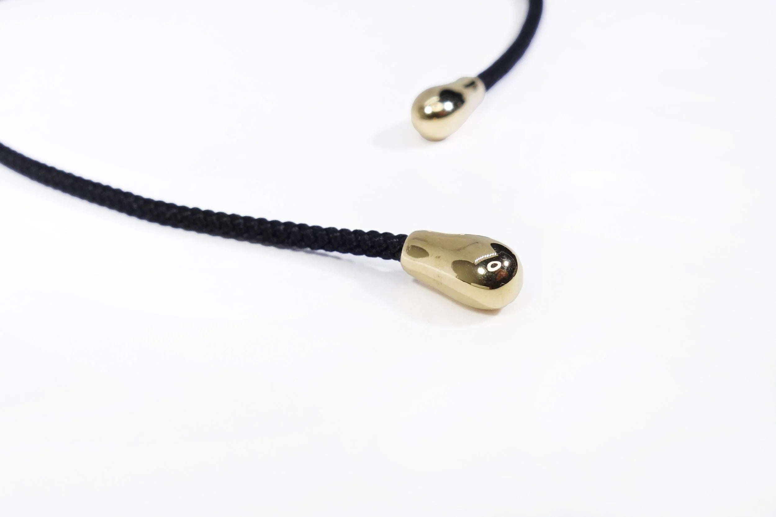 Talisman Fine Jewelry Drip Silk Cord Choker in Silk & 14k Recycled Gold