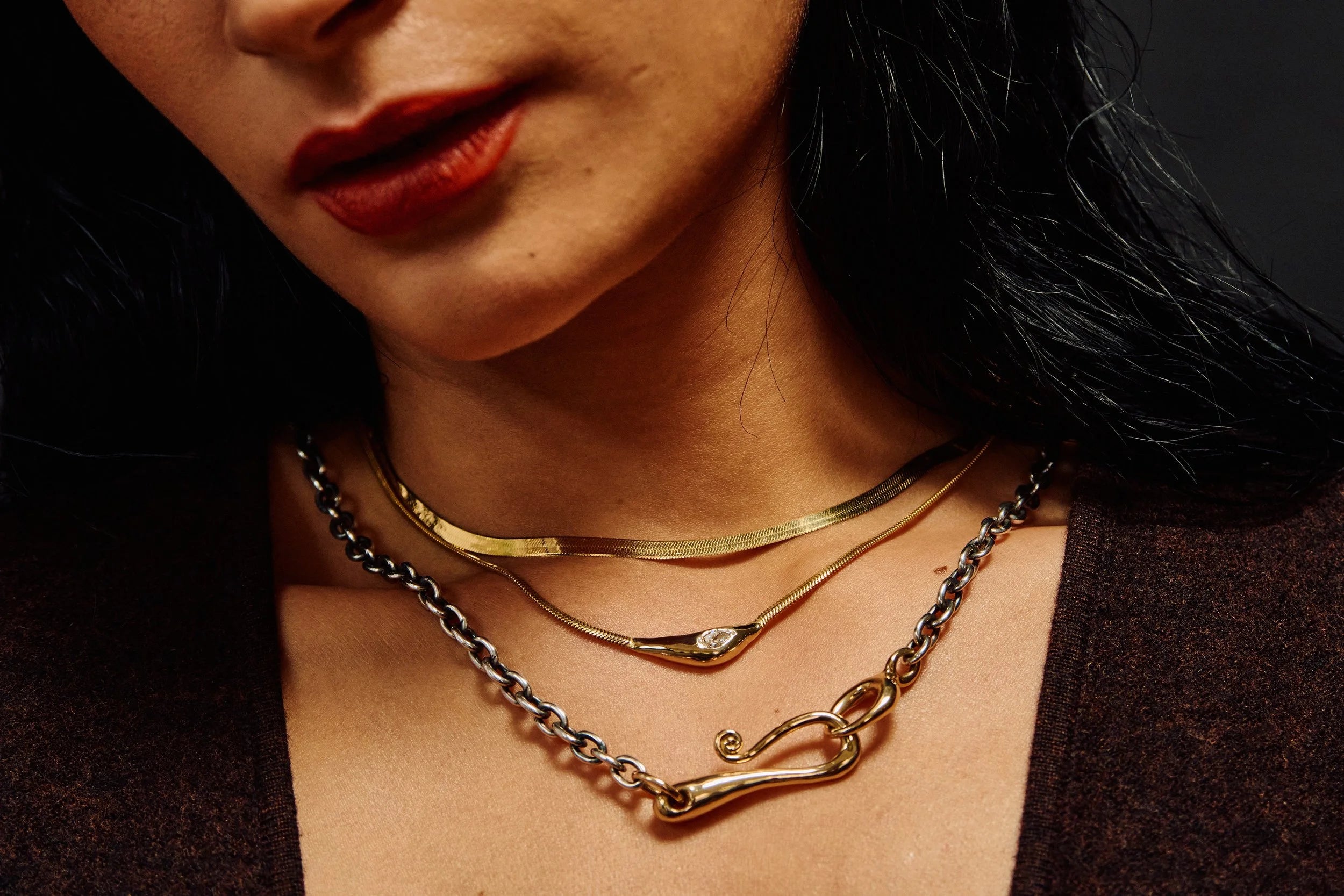 Talisman Fine Jewelry Where the Light Comes Through Necklace in Diamond & 14k Recycled Gold