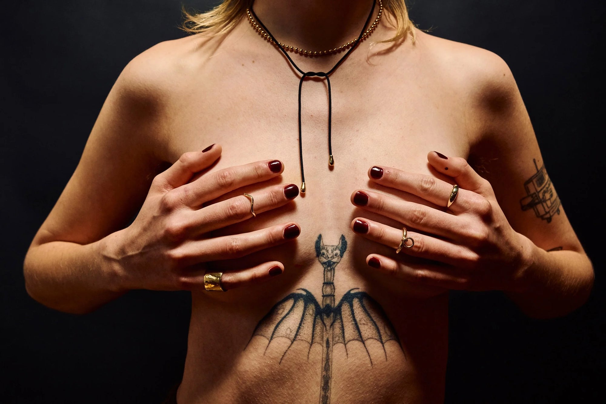 Talisman Fine Jewelry embodies raw beauty. These particular pieces are styled together to reflect the collection's focus on organic form and intentional design.