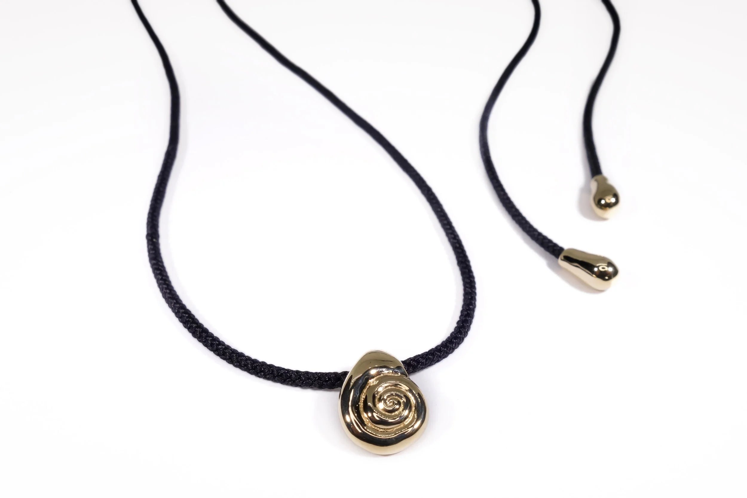 Talisman Fine Jewelry Growth Necklace on Silk Cord in 14k Recycled Gold