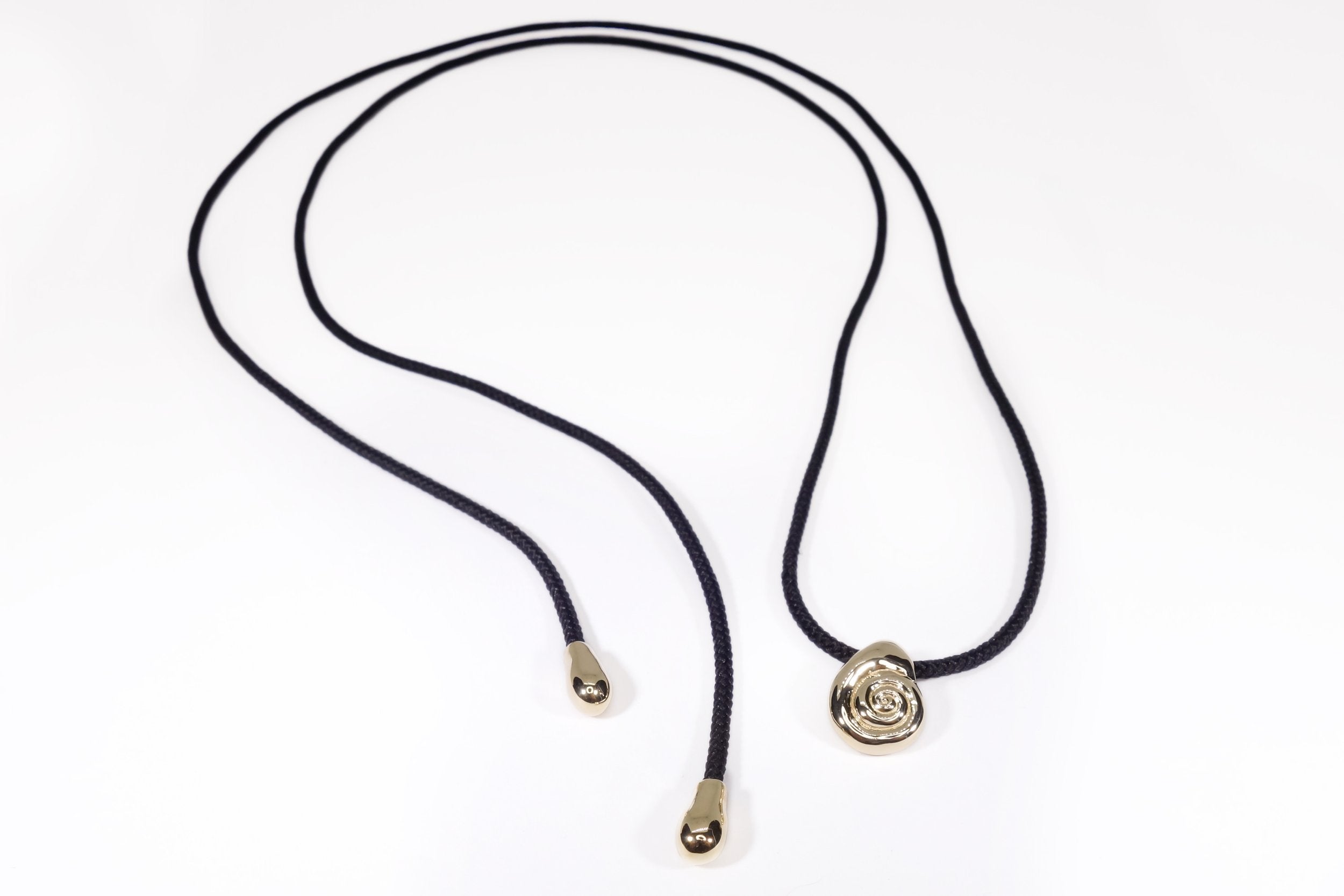Talisman Fine Jewelry Growth Necklace on Silk Cord in 14k Recycled Gold