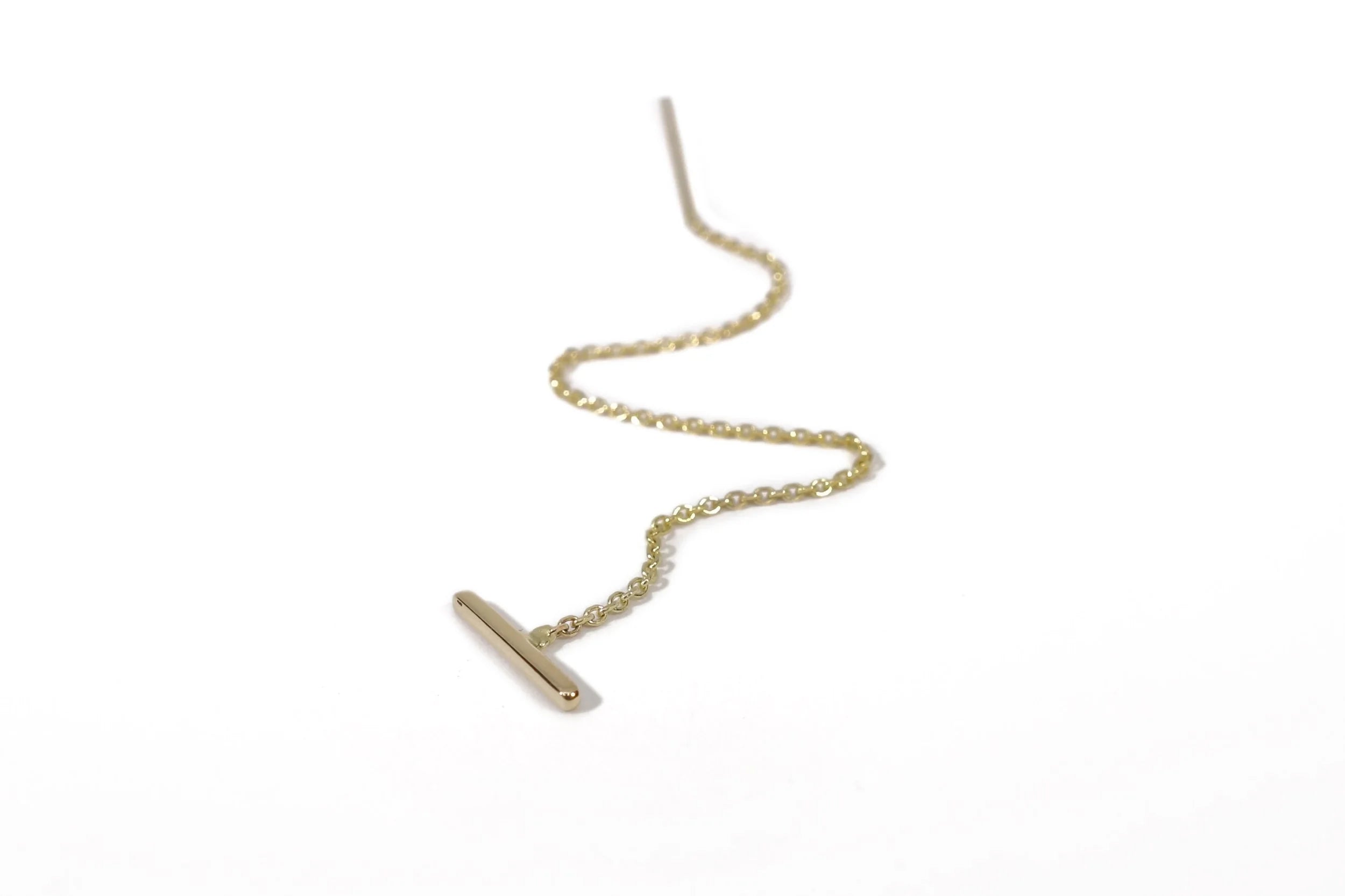 Talisman Fine Jewelry Linear Threader in 14k Gold
