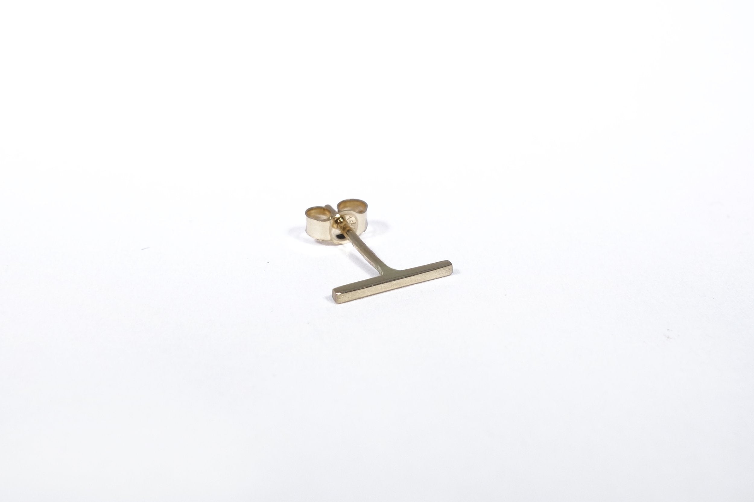 Talisman Fine Jewelry Petite Linear Stud in 14k Recycled Gold