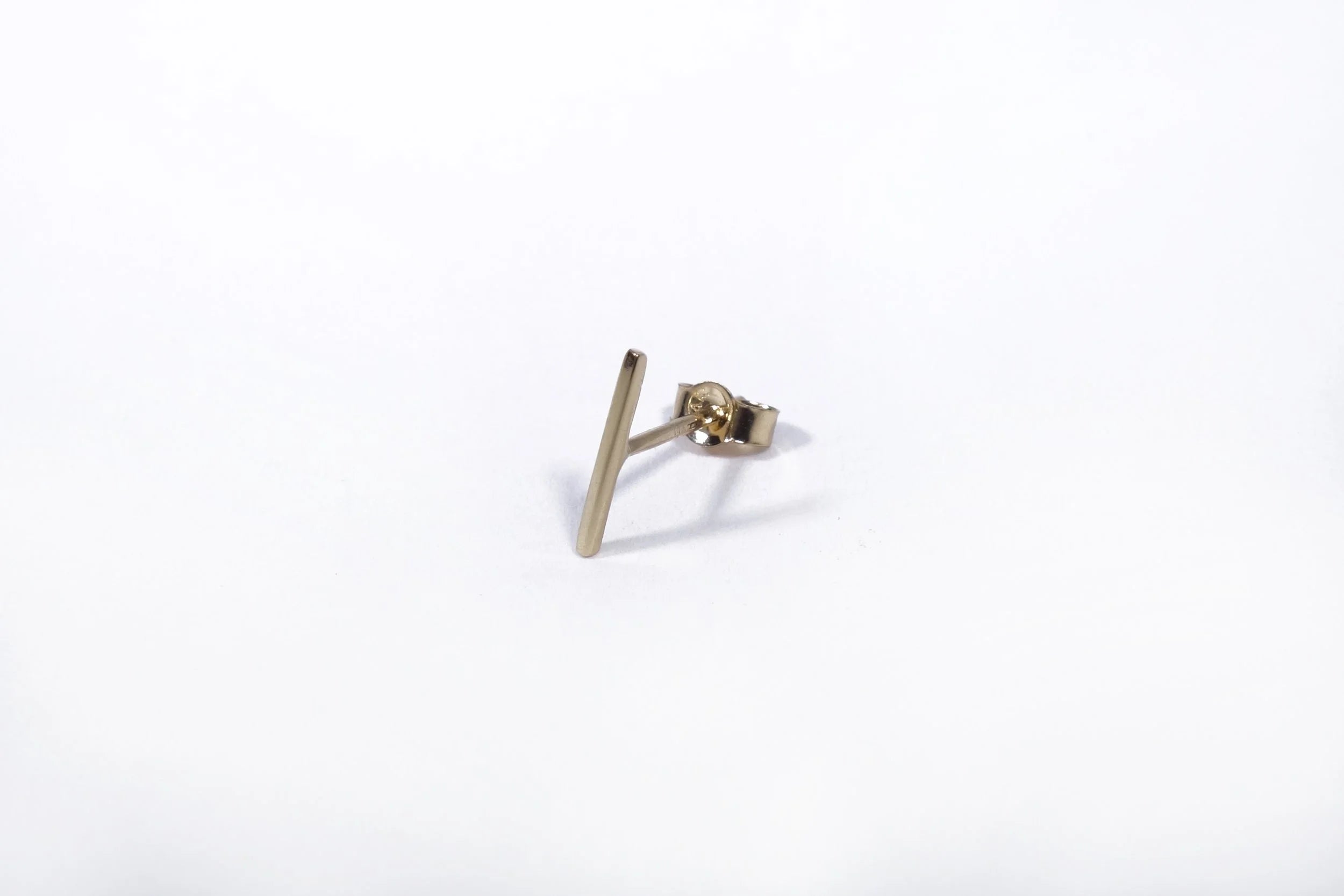 Talisman Fine Jewelry Petite Linear Stud in 14k Recycled Gold