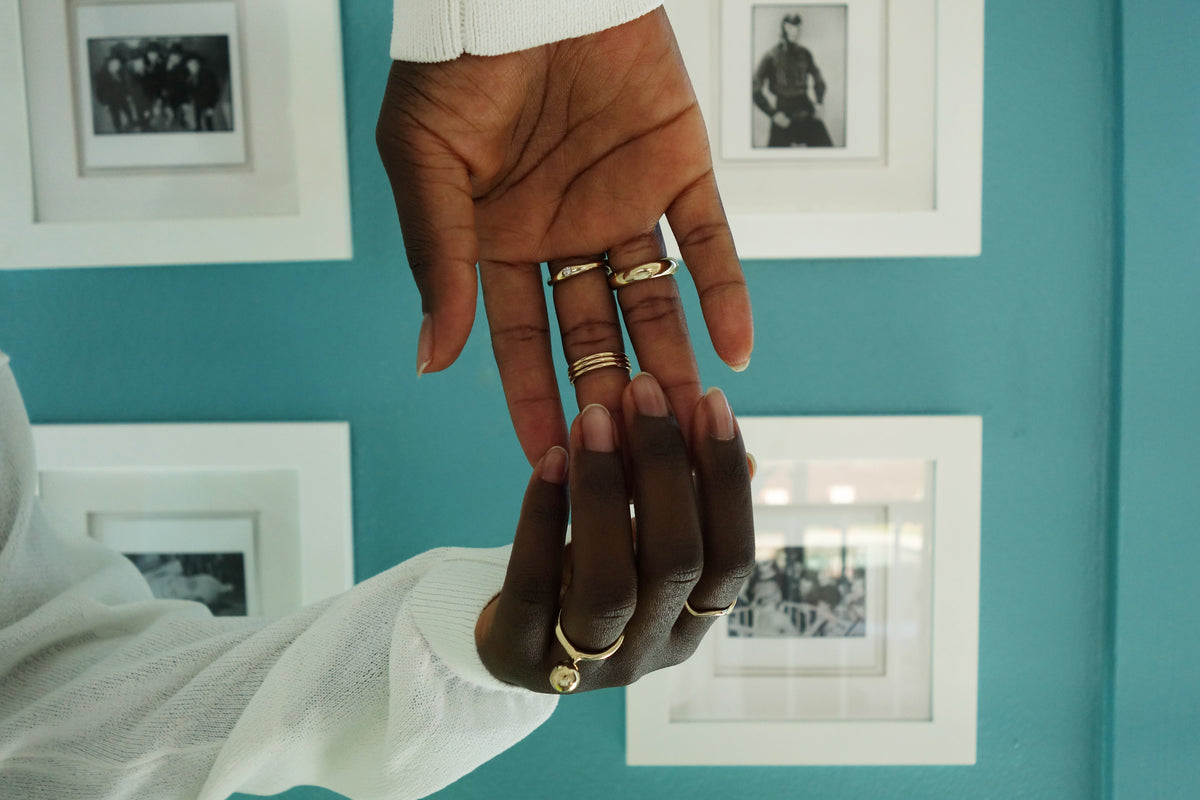 talisman fine jewelry fall 2026 rings, all handmade to be sculptural heirlooms in 14k recycled gold