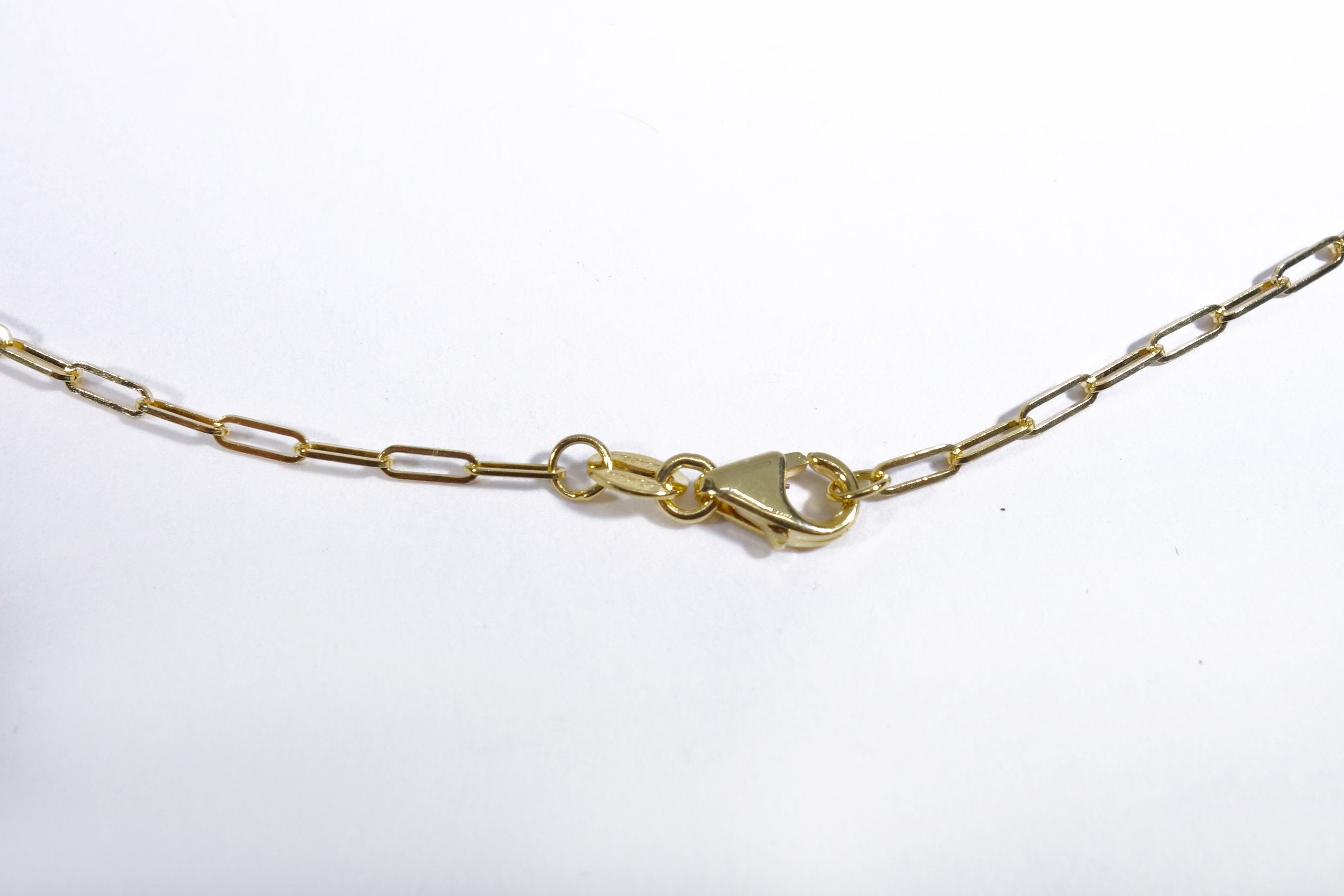 Talisman Fine Jewelry Skinny Linked Gold Paperclip Chain in 14k Gold