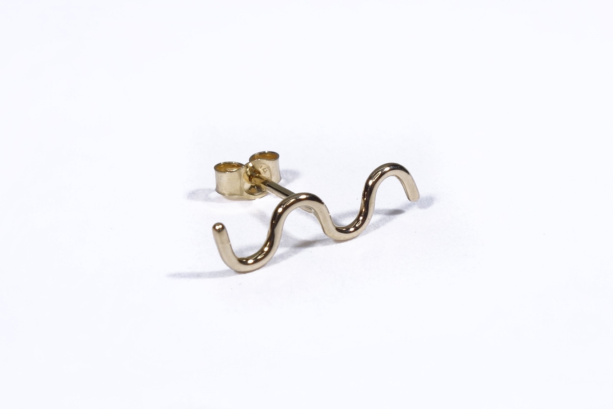 Talisman Fine Jewelry Wave Stud in 14k Recycled Gold