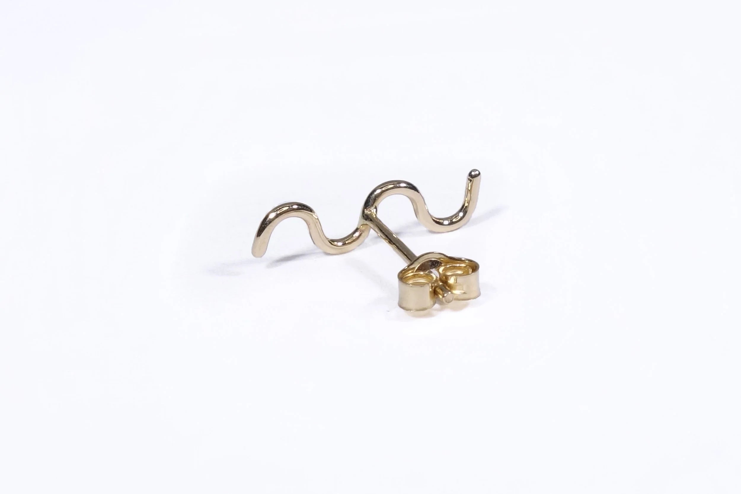Talisman Fine Jewelry Wave Stud in 14k Recycled Gold